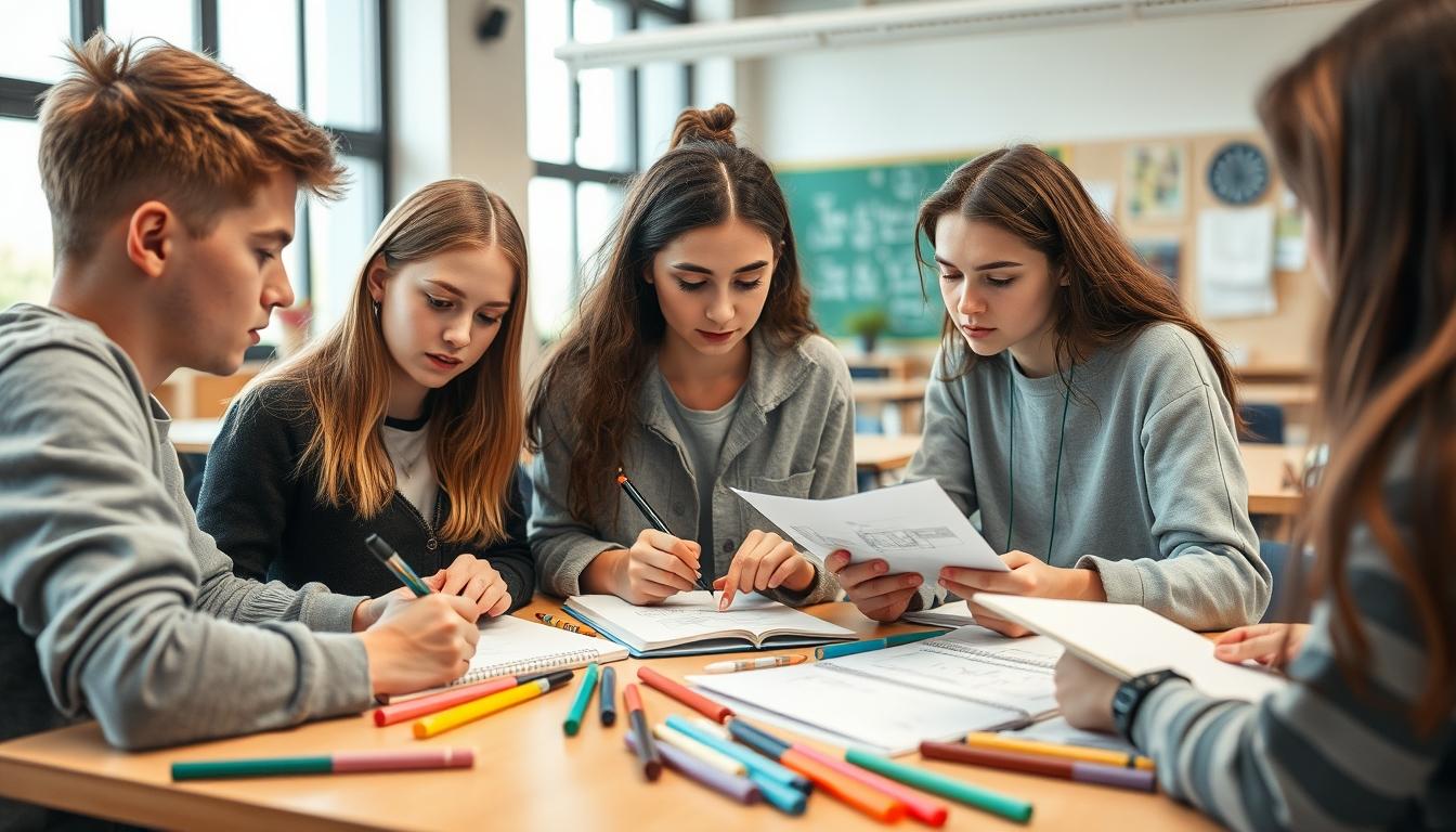 Organized exam preparation notes and academic planner